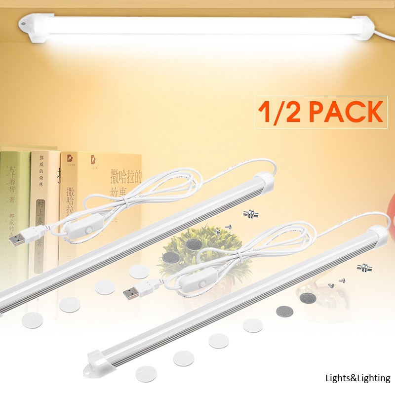 Details about   LED 5W Strip Bar Light Tube Lamp Kitchen Cupboard Under Cabinet Switch 