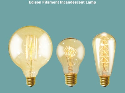 edison lamp G125, A60, ST64