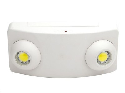 White 2-Light Integrated LED Emer