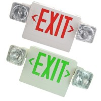 Hardwired Red/Green LED Combo Exit Sign Emergency Light