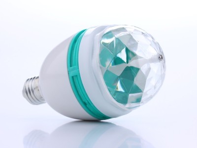 RGB LED Light Bulb 3W E27 Crystal