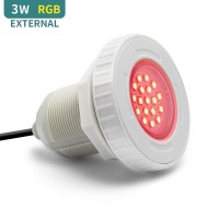 3W 4 wires RGB external control IP68 waterproof small led vinyl spa pool light